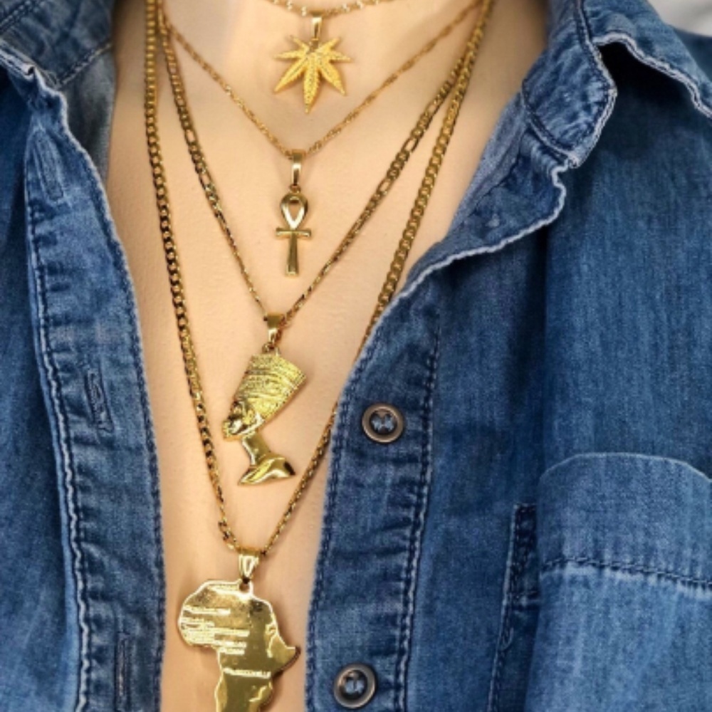 Nefertiti necklace 4 piece set